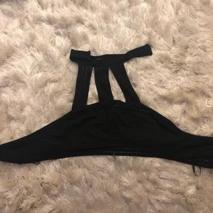 Sexy black super crop